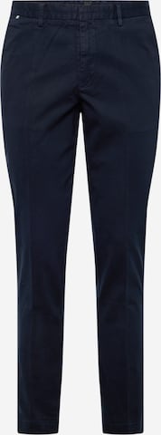 Coupe slim Pantalon chino 'Kaito1' BOSS Black en bleu : devant