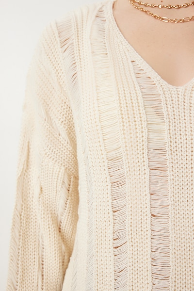 Happiness İstanbul Sweater in Cream, Item view