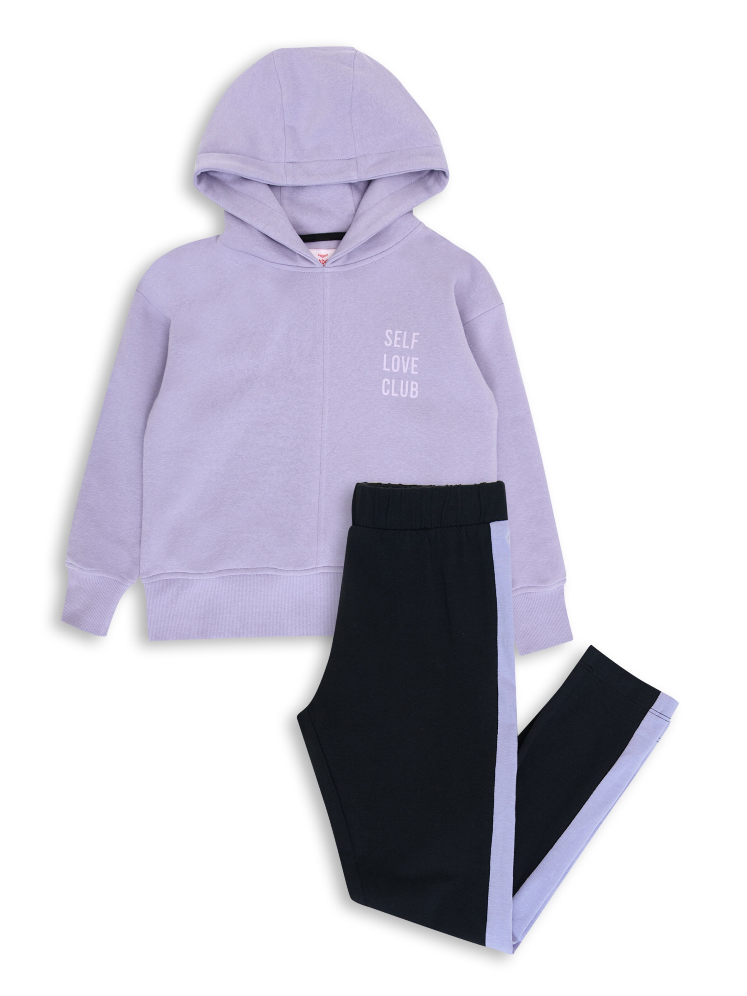 Threadgirls Jogginganzug 'Ashley' in Lila: Vorderseite