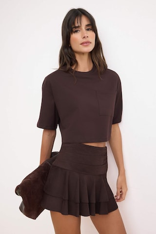 Trendyol - Camiseta en marrón: frente