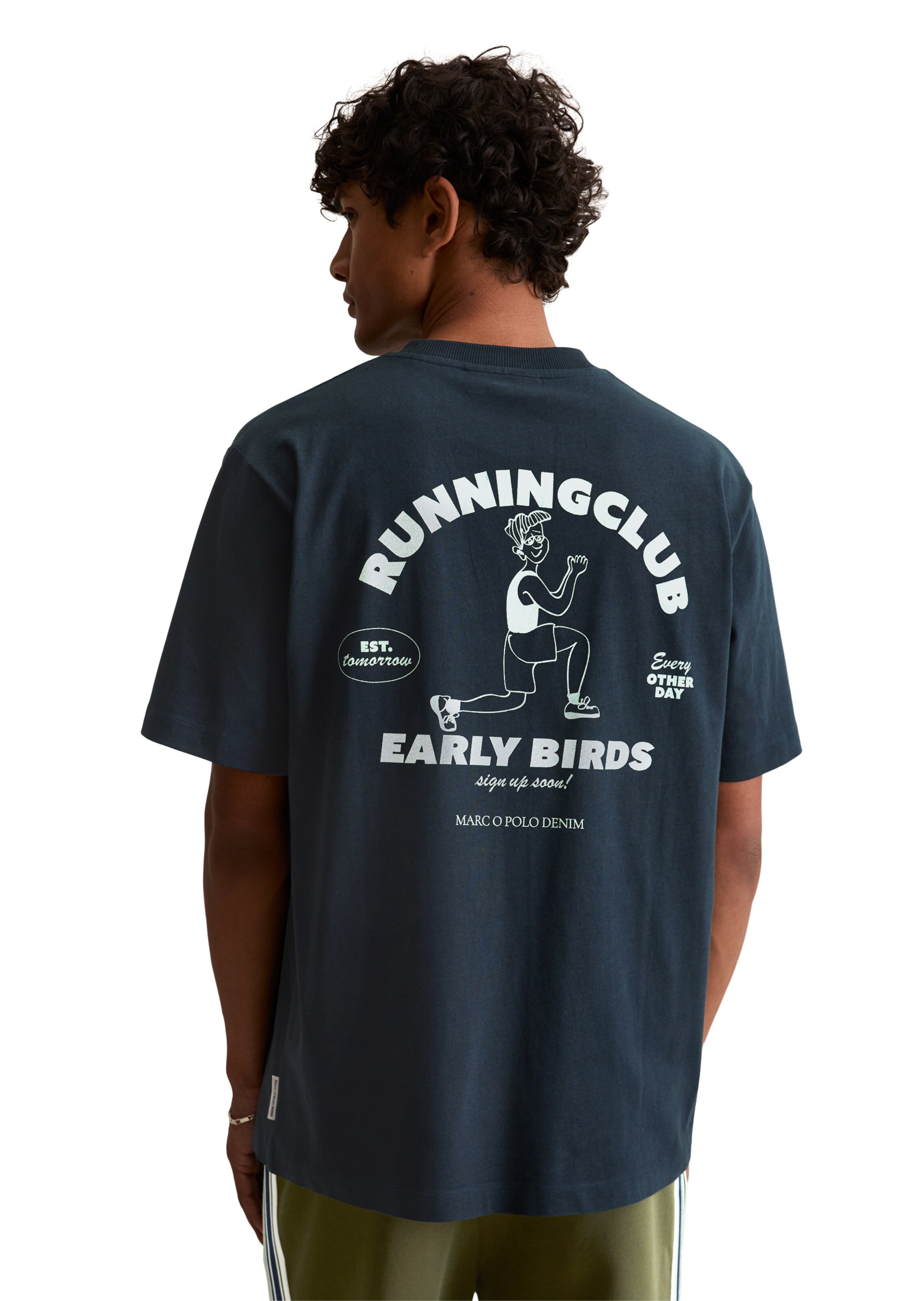 T-Shirt Marc O'Polo DENIM en bleu : devant