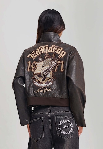 Ed Hardy Átmeneti dzseki 'Americana' - barna: hátul