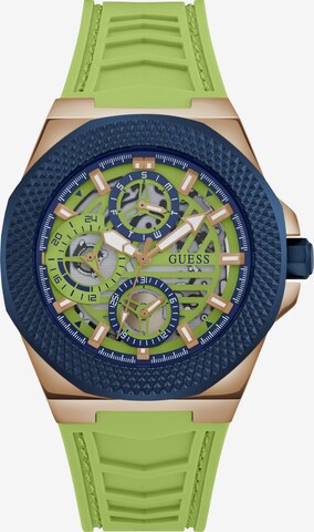 GUESS Analoog horloge in Groen: voorkant