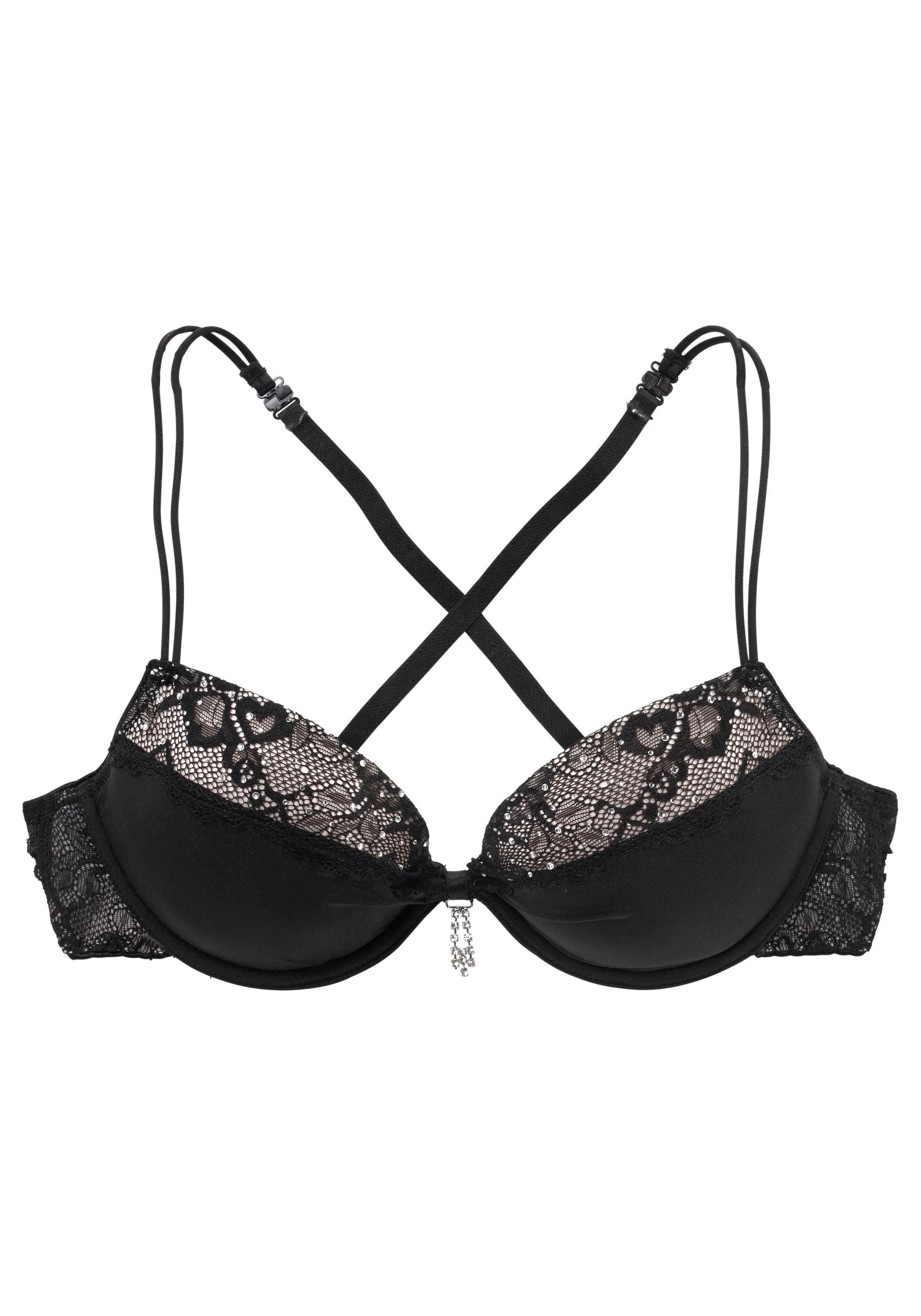 LASCANA Push-up BH in Zwart