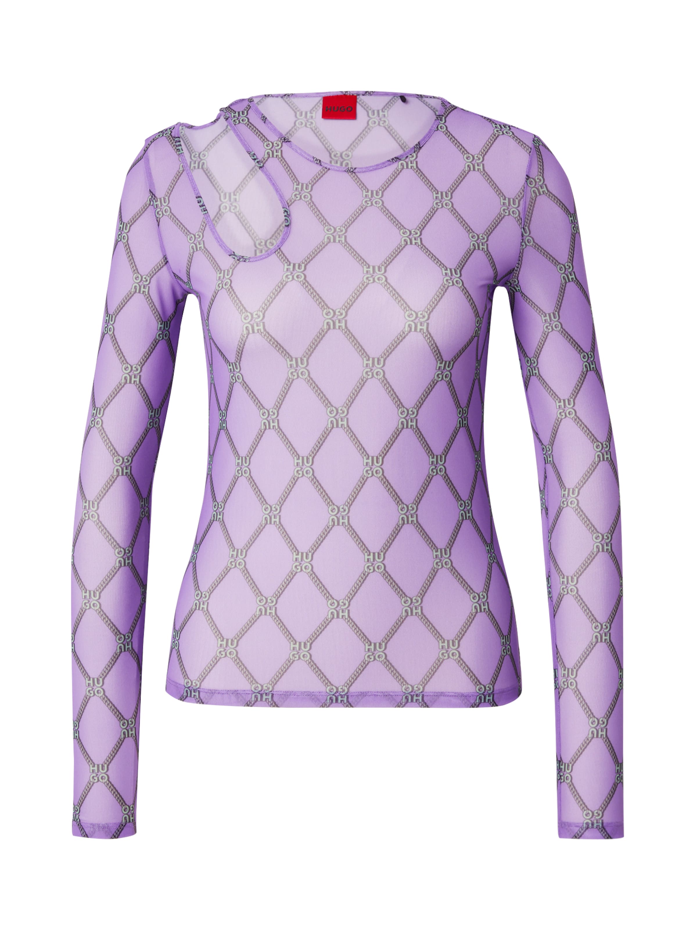 HUGO Póló 'Damecia' - lila: elől