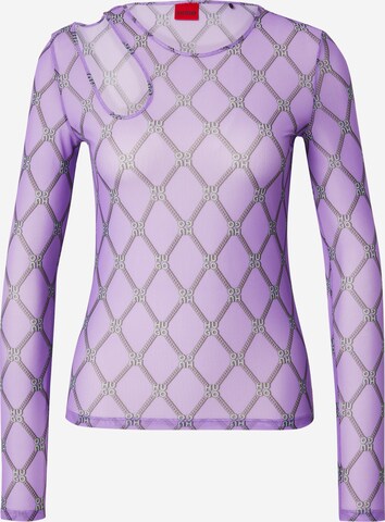 T-shirt 'Damecia' HUGO en violet : devant