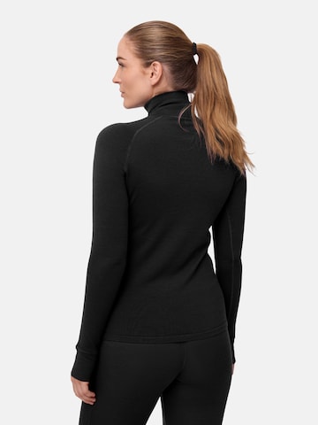 T-shirt fonctionnel 'Merino Halfzip' DANISH ENDURANCE en noir