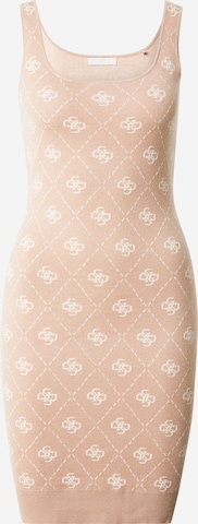 Robe 'SARAH' GUESS en marron : devant