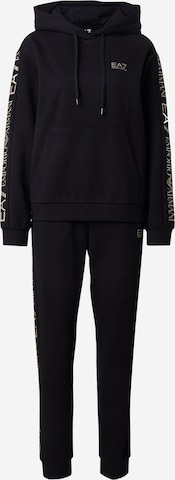 EA7 Emporio Armani Juoksupuku värissä musta: etupuoli