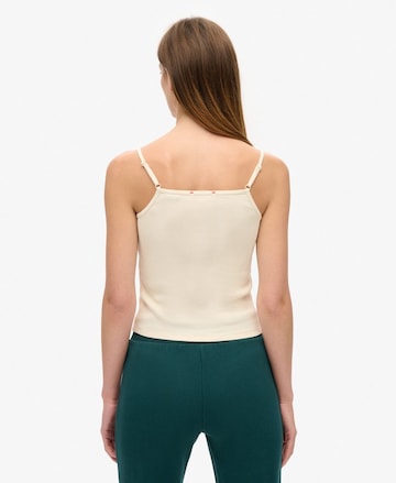 Superdry Top 'Athletic Essentials' in Beige