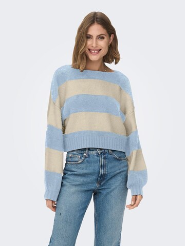 ONLY Пуловер 'Aya' в синьо: отпред