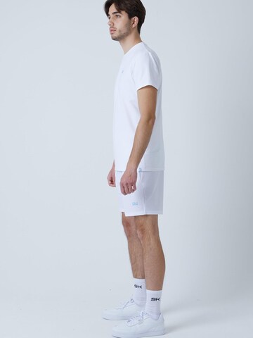 SPORTKIND Performance shirt 'Crew Neck' in White
