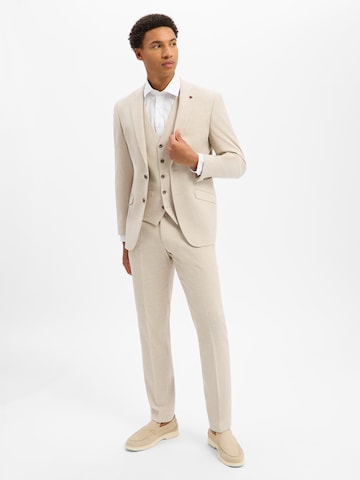 ROY ROBSON Slim fit Pleated Pants in Beige