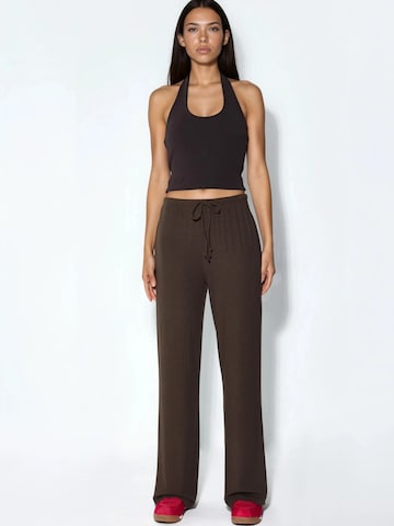 Busem Wide Leg Hose in Braun