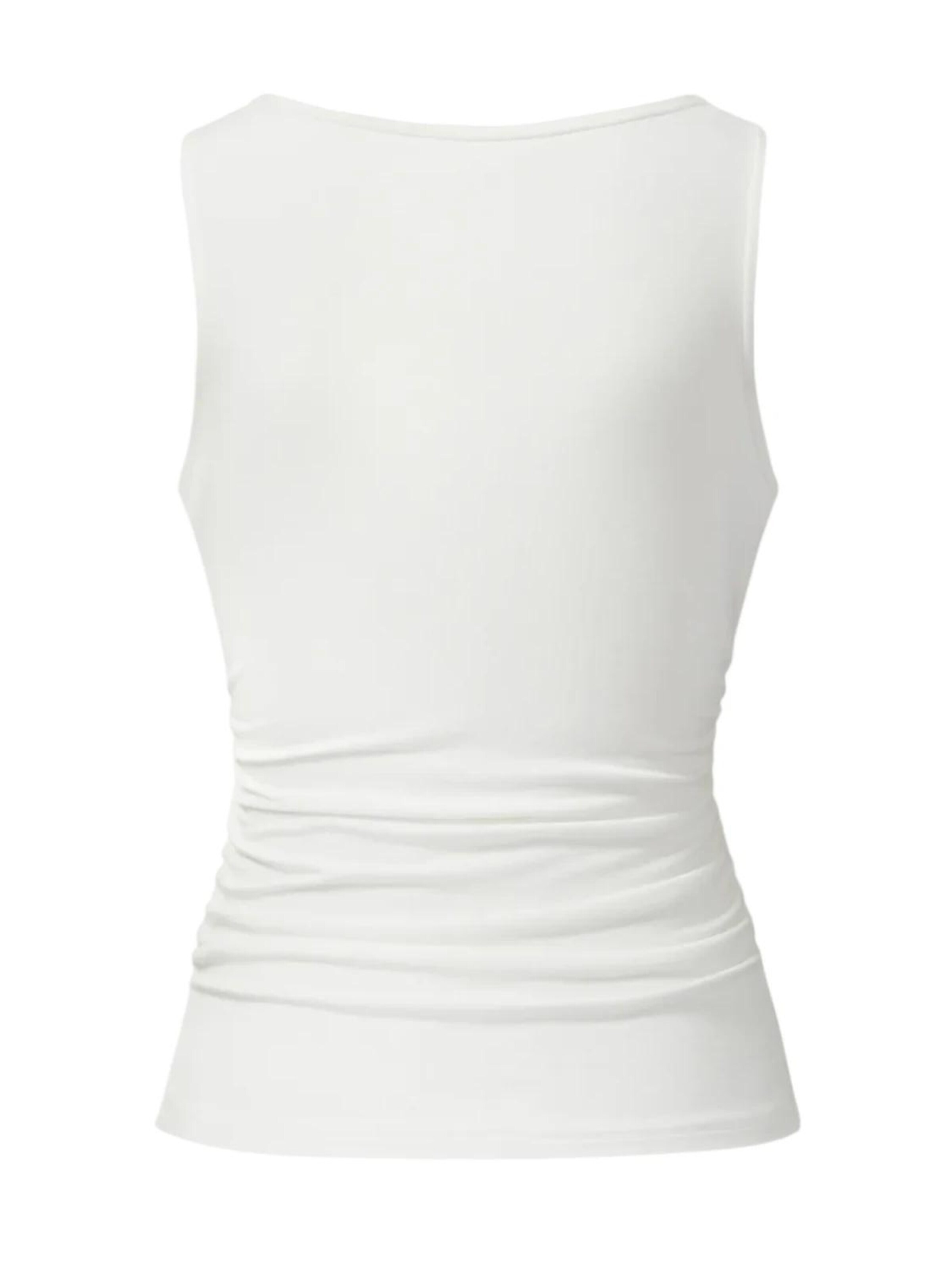 CURARE Yogawear Sporttop 'Sporty Elegant Top - Soft White'‌‌‌‌ in Weiß
