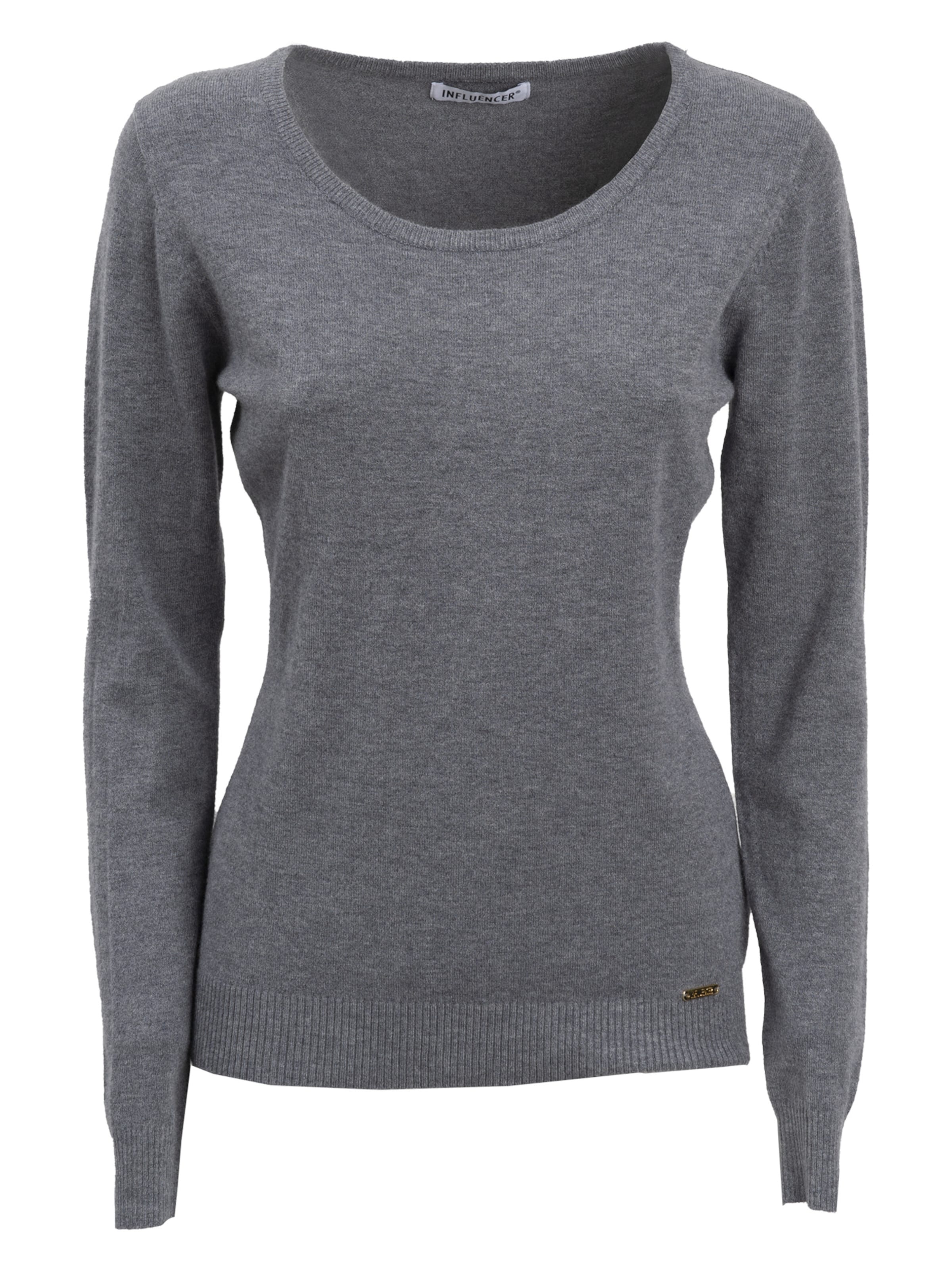Influencer Sweter w kolorze szary: przód