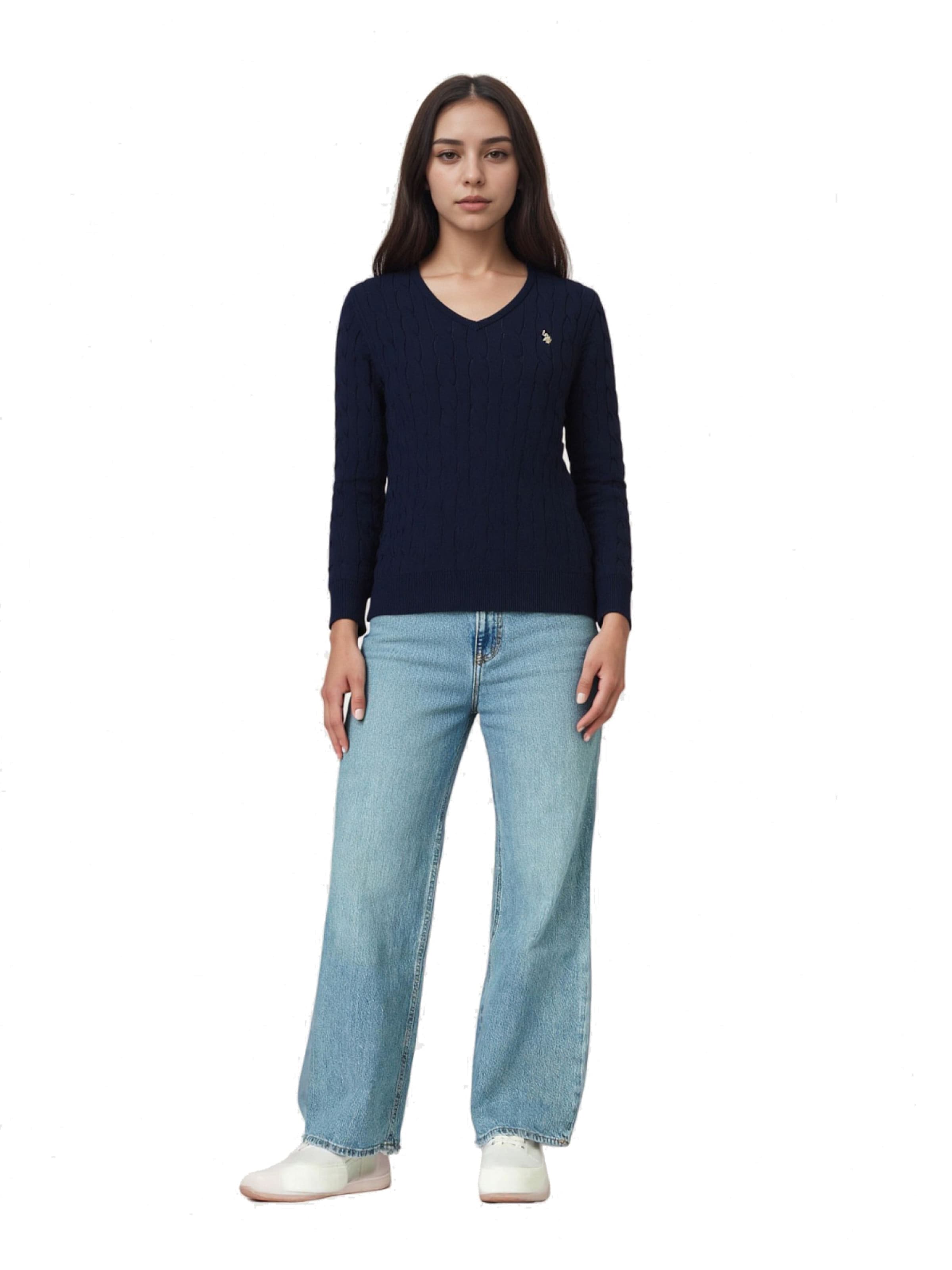 U.S. POLO ASSN. Pullover in Blau