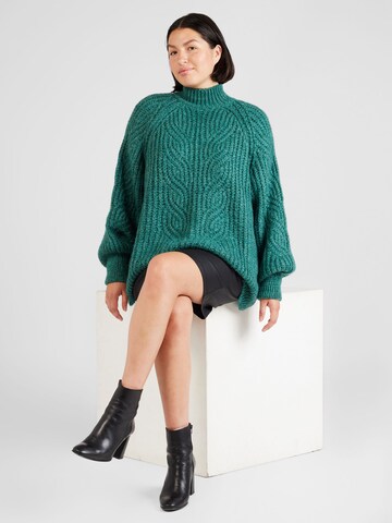 ONLY Carmakoma Sweater 'RUBY' in Green