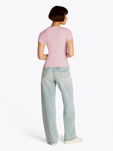 Maglietta di Tommy Jeans in rosa