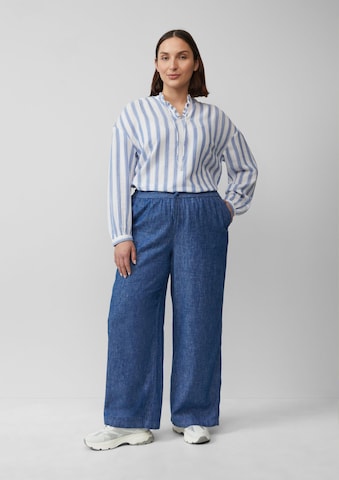 s.Oliver Wide leg Broek in Blauw