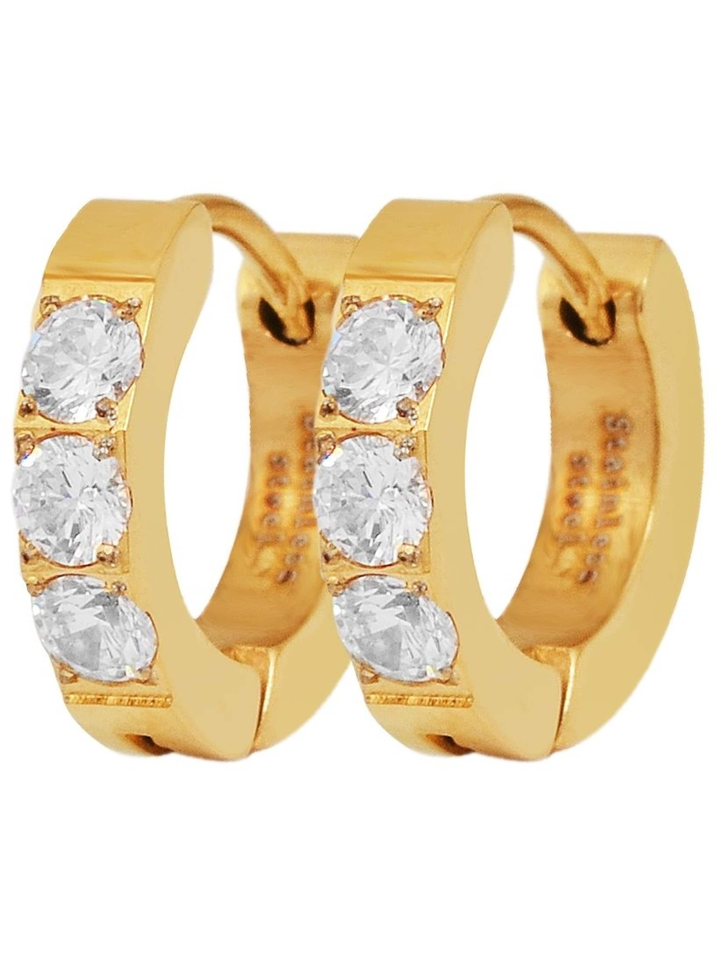 Akzent Ohrringe 'Zuri, hautverträglich'‌‌‌‌‌‌ in Gold