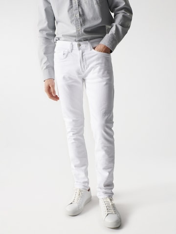 Salsa Jeans Slim fit Chino Pants in White: front