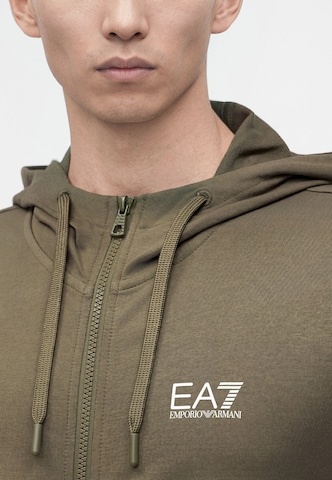 EA7 Emporio Armani Кофта на молнии в Зеленый