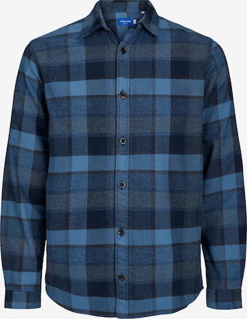 JACK & JONES Regular fit Button Up Shirt 'Carl' in Blue: front