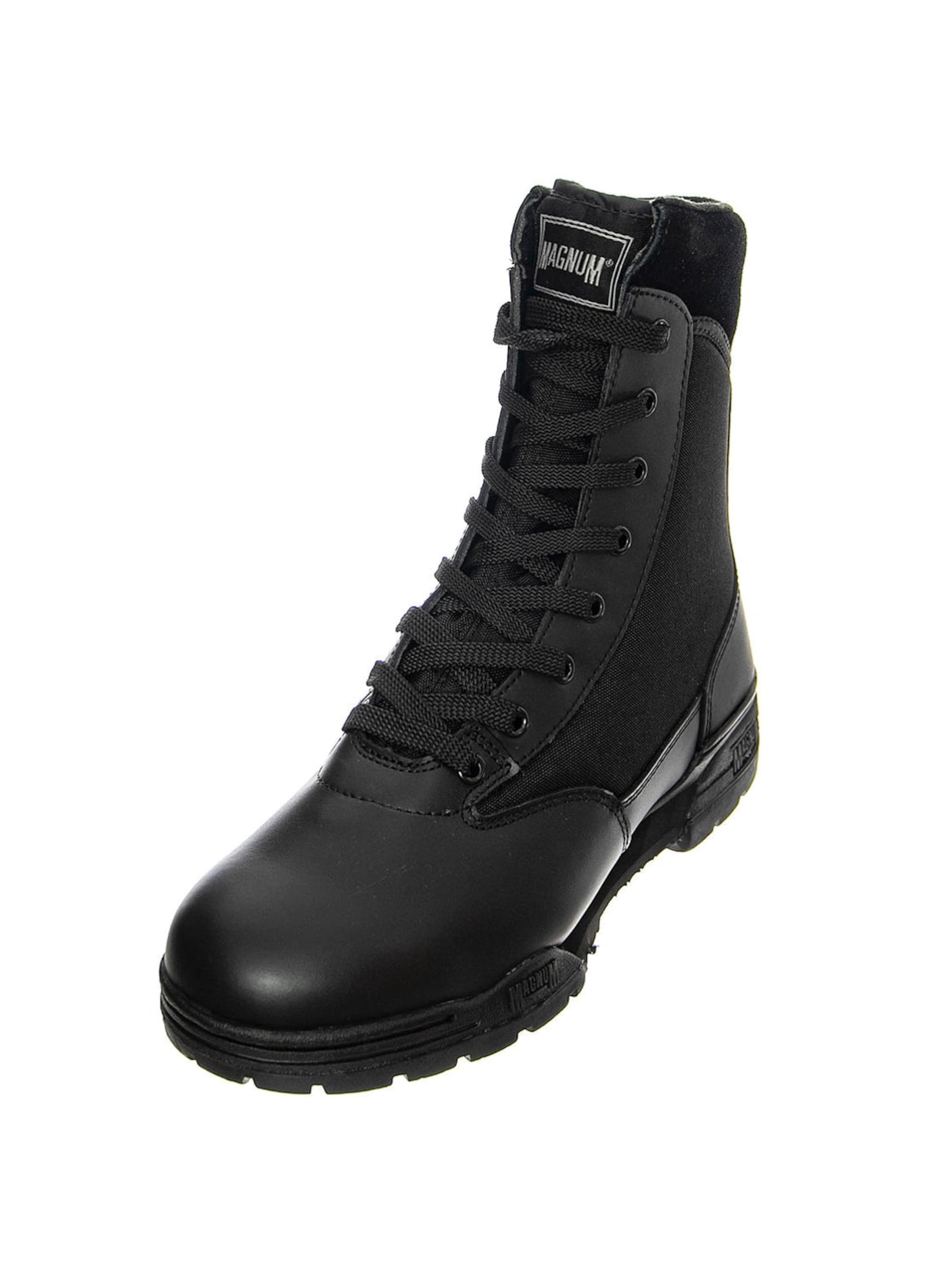 MAGNUM Lace-Up Boots 'CLASSIC W/ZIP BLACK' in Black: front