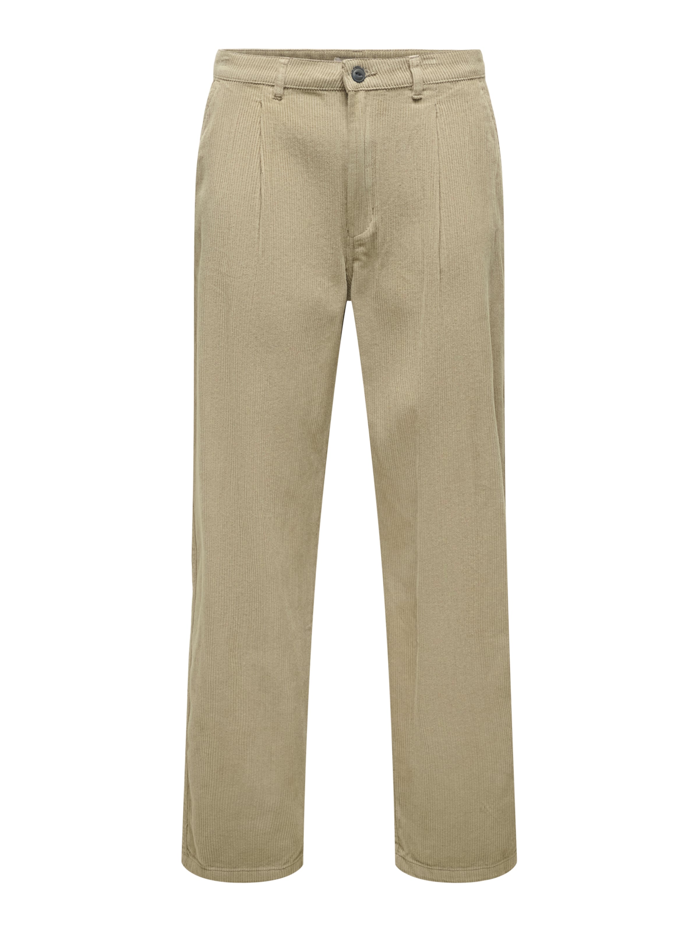 Only & Sons Loose fit Pleat-front trousers 'ONSTOBY' in Brown: front