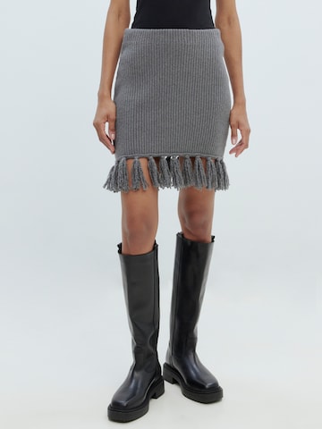 EDITED Skirt 'Hege' in Grey: front