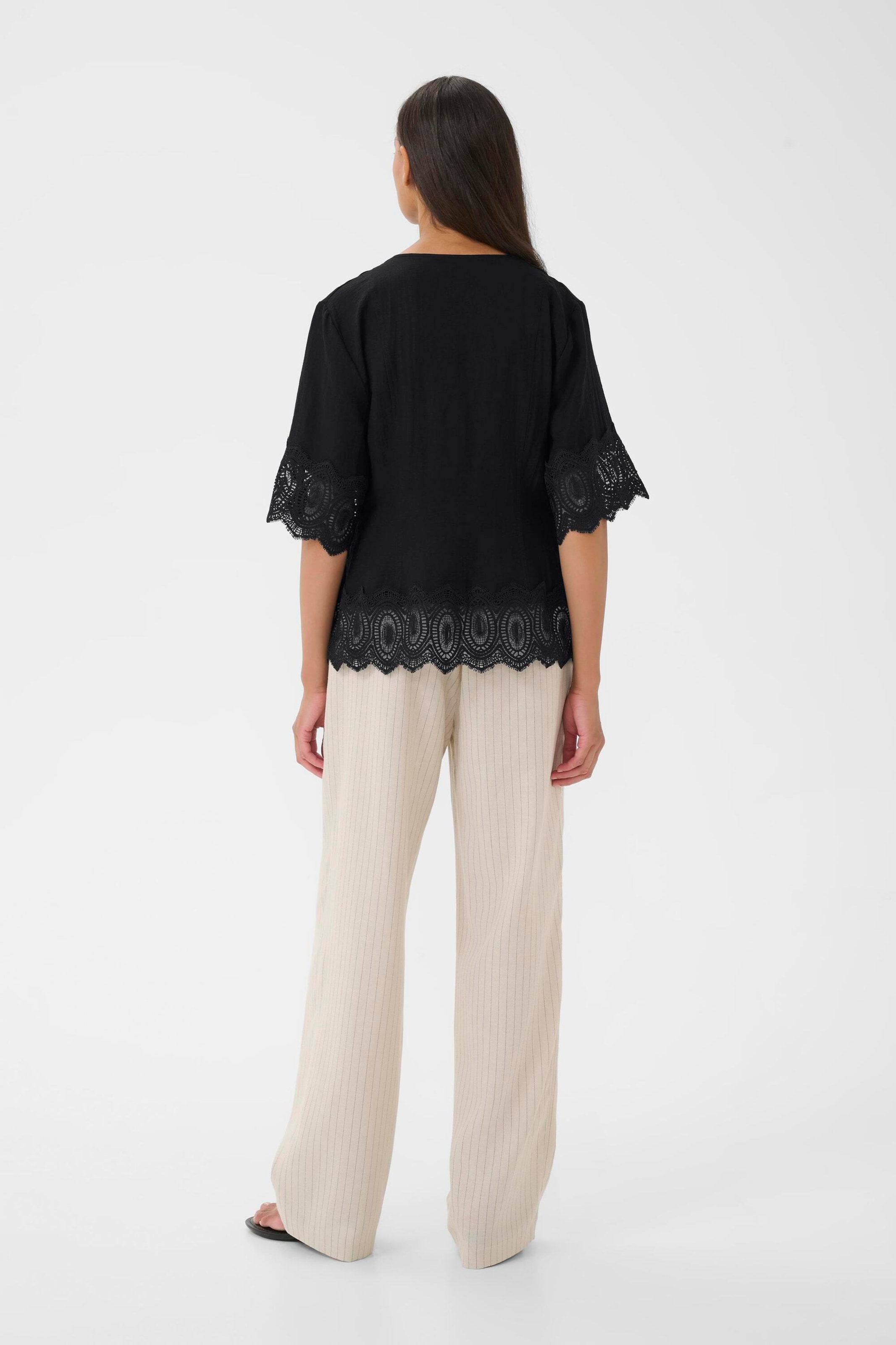 KAREN BY SIMONSEN Blouse 'KBUrith' in Black