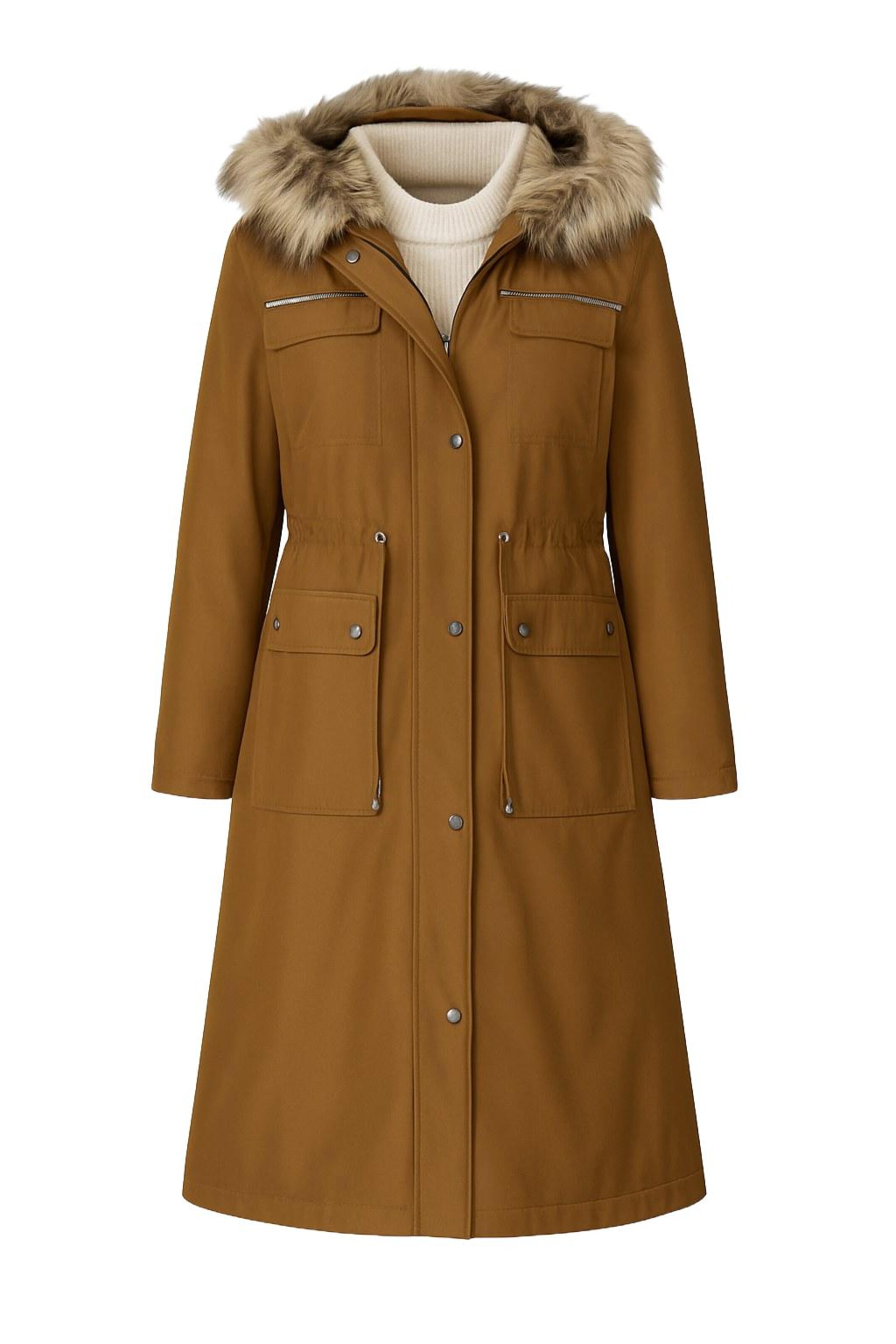 MODAMIHRAM Parka in braun, Produktansicht