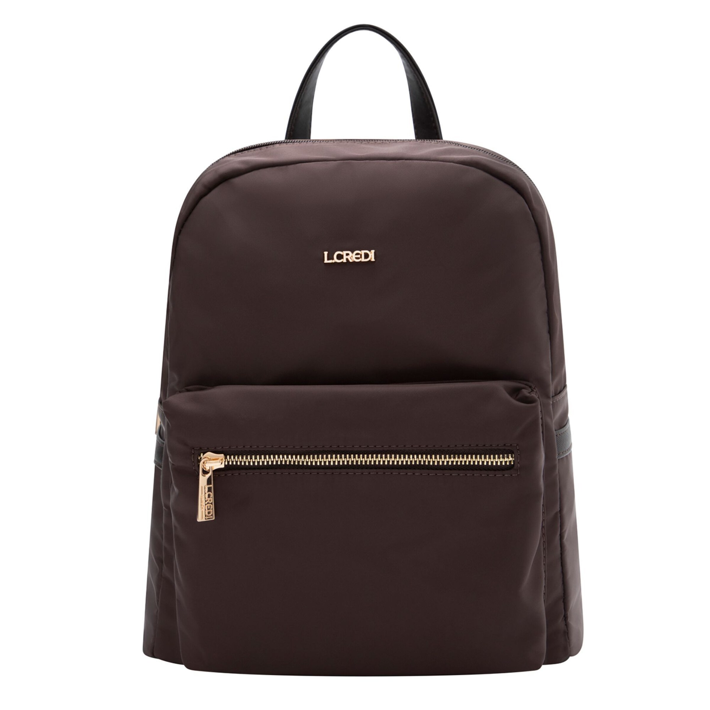 L.CREDI Rucksack 'Alena' in Braun: Vorderseite