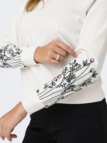 JDY Sweatshirt 'JDYParis' i hvid