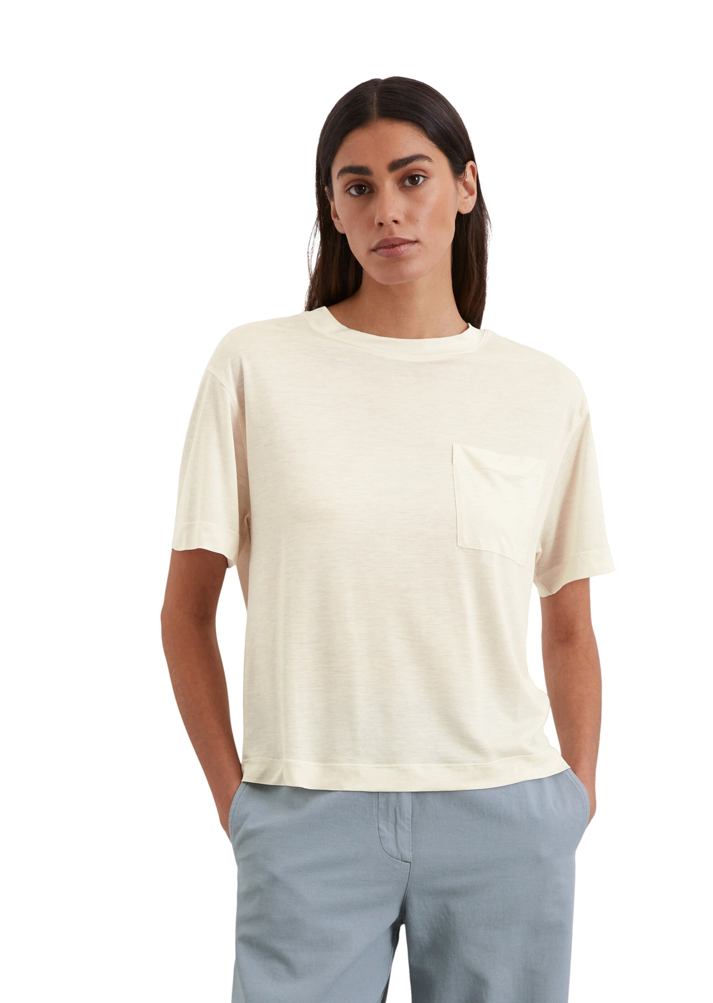 Marc O'Polo Shirt in Beige: front