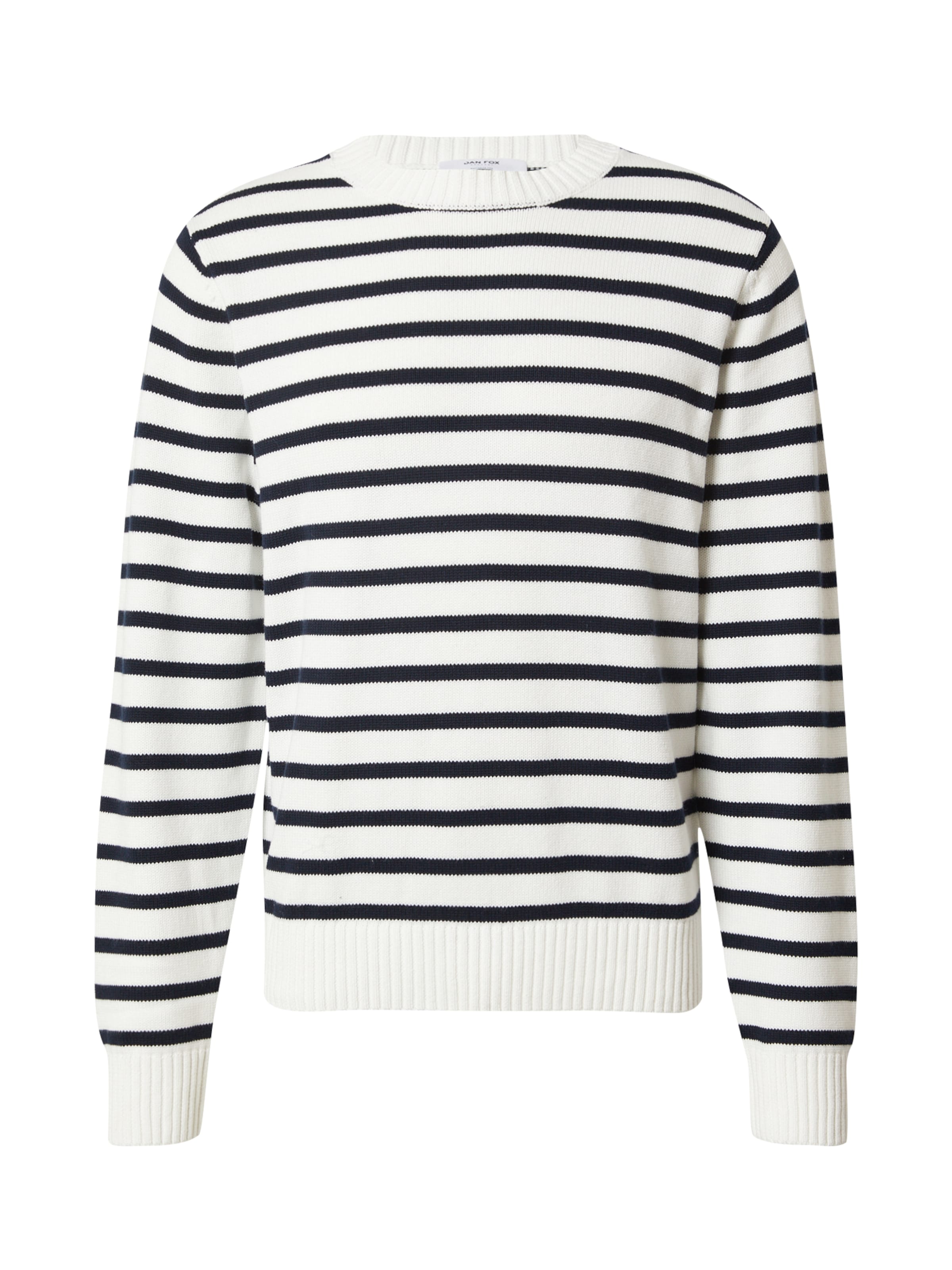 DAN FOX APPAREL Sweter 'Jonathan' w kolorze biały: przód