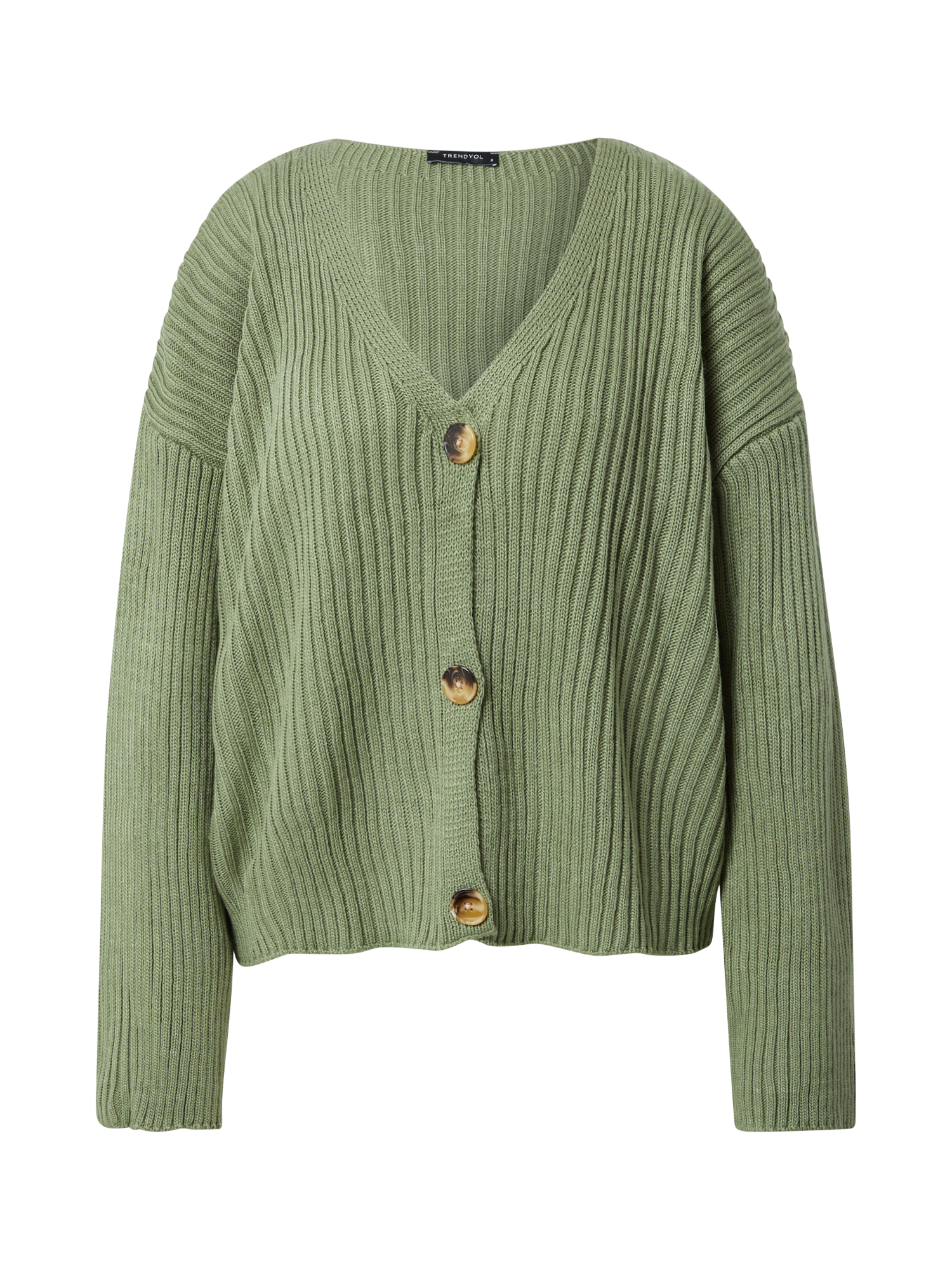 B7VSx Odzież Trendyol Kardigan w kolorze Trawa Zielonam 