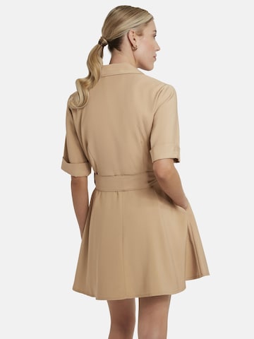 Nicowa Shirt dress in Beige