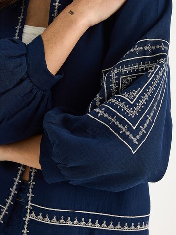 Veste mi-saison Bianco Lucci en bleu