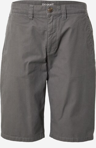 ESPRIT Chino Pants in Grey: front