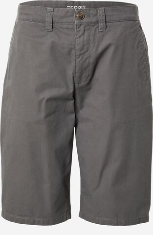 Pantalon chino ESPRIT en gris : devant