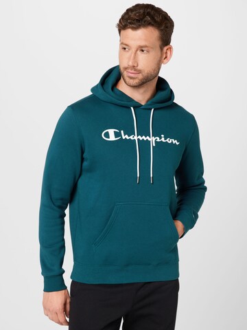 Champion Authentic Athletic Apparel Sweatshirt in Green: front