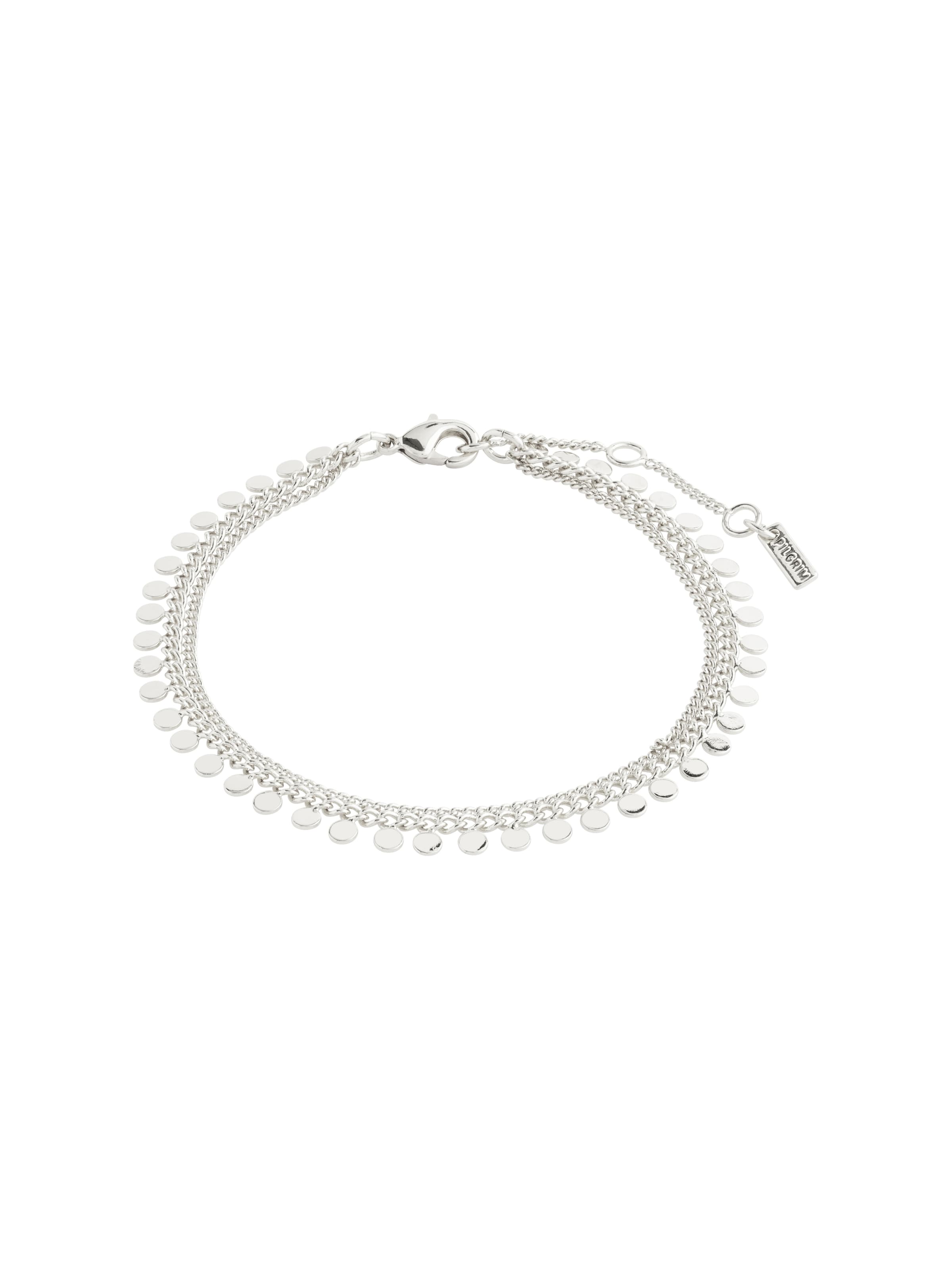 sudrabs Pilgrim Rokassprādze 'Bloom': no priekšpuses