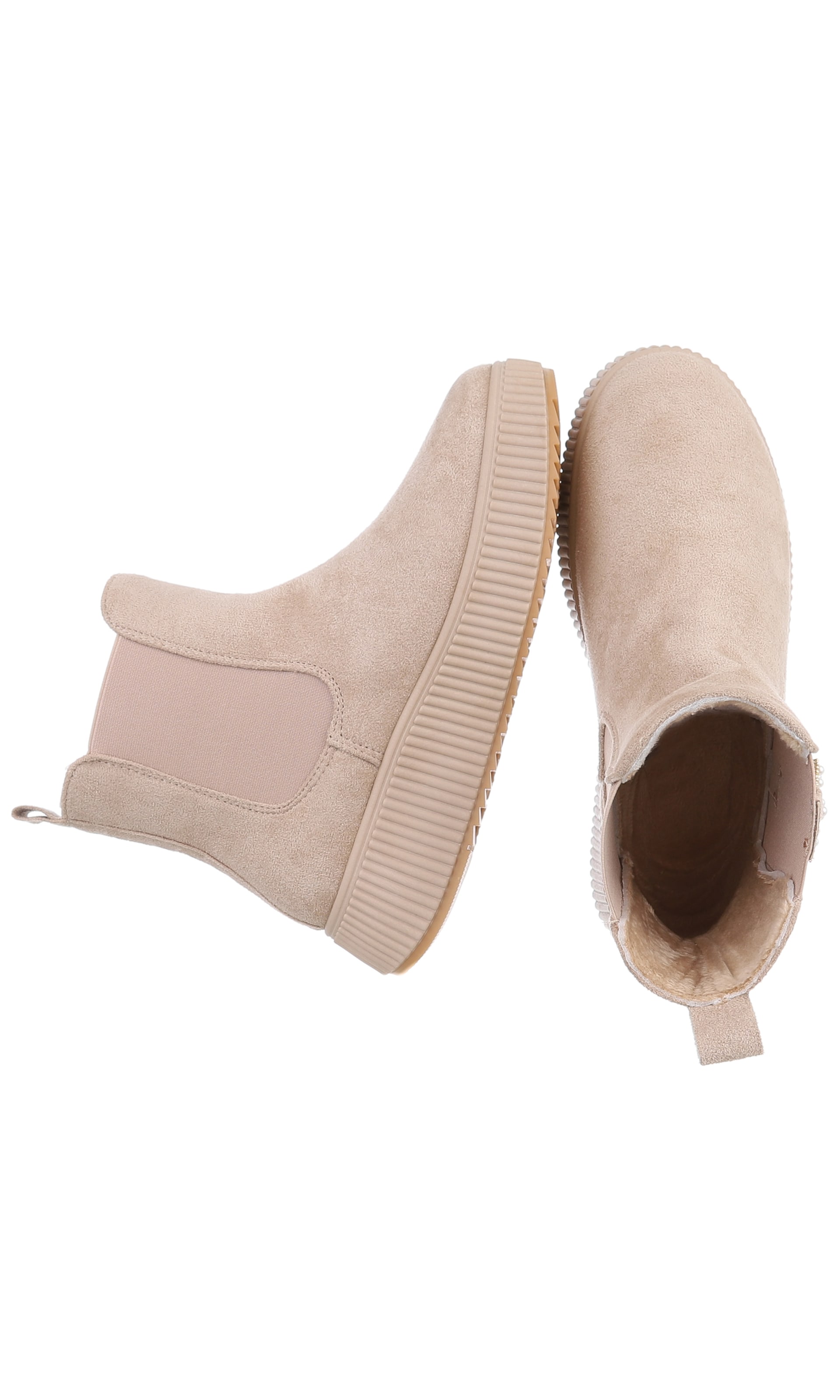 Ital-Design Ankle Boots in Beige