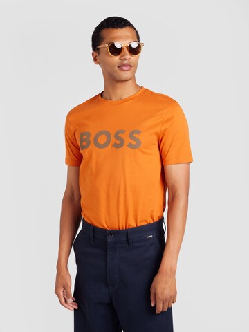 BOSS Shirt 'Thinking 1' in Orange: front