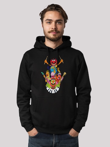 F4NT4STIC Sweatshirt 'Disney Muppets Dr. Teeth und The Electric Mayhem' in Schwarz: Vorderseite