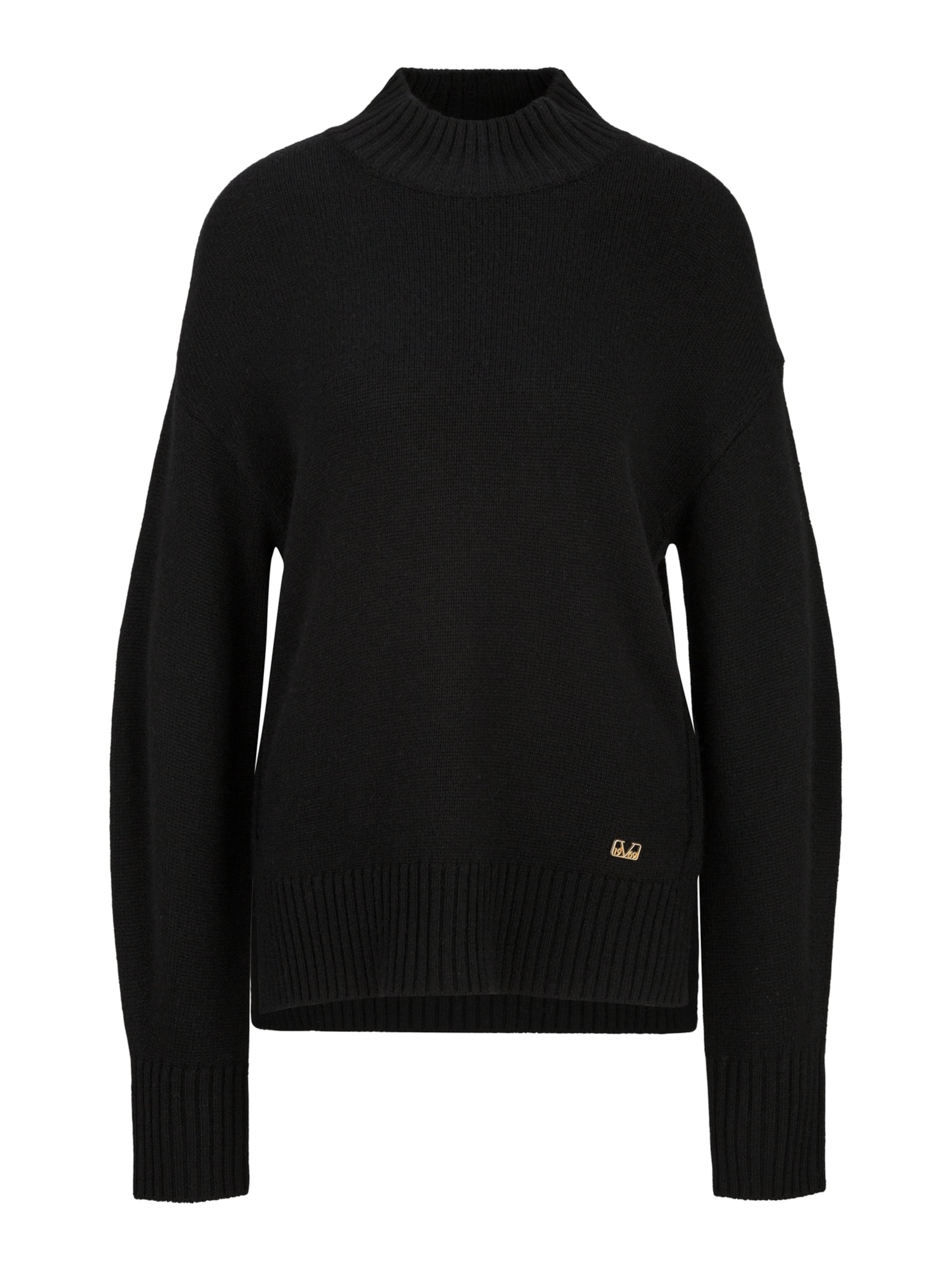 19V69 ITALIA Pullover in Schwarz: Vorderseite