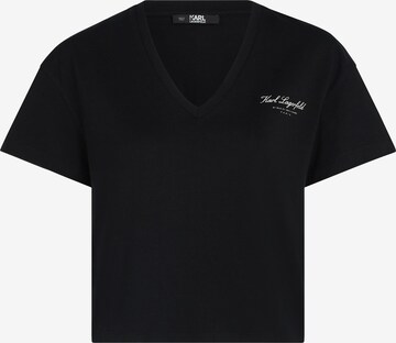 Karl Lagerfeld Shirt 'Hotel ' in Zwart: voorkant