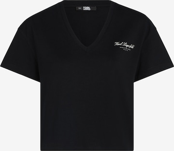 Karl Lagerfeld - Camisa 'Hotel ' em preto: frente